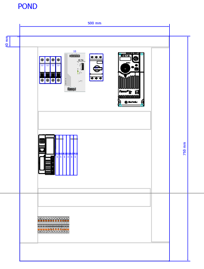 Pond panel general arrangement