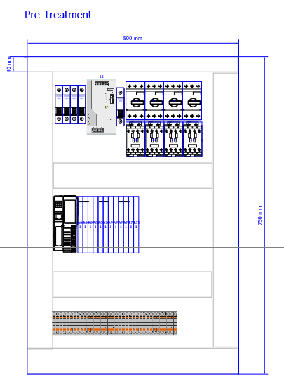 Pre-treatment panel general arrangement